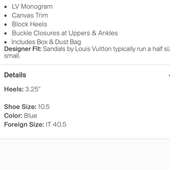 LV Monogram Sandals - Picture 9 of 9